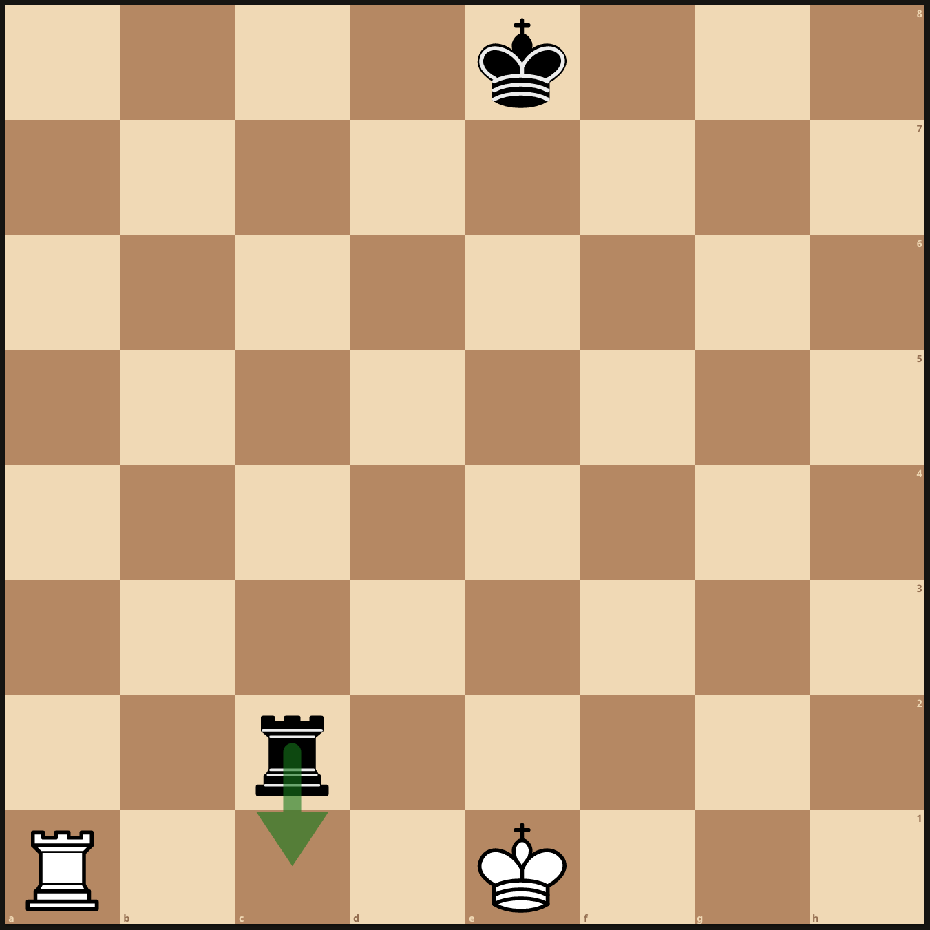 End block threatened by rook